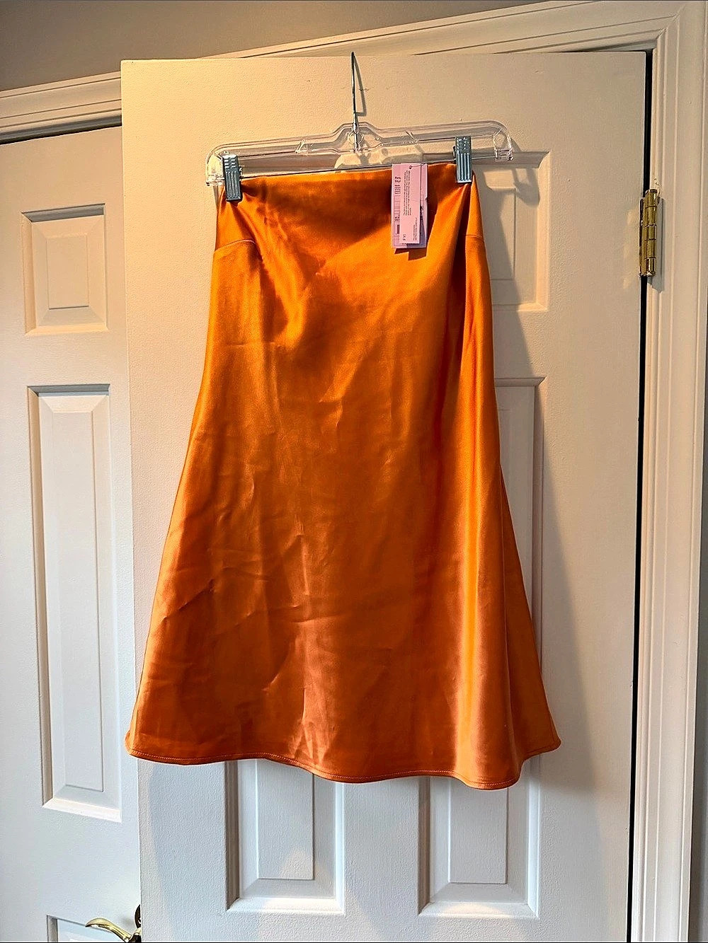 Wild Fable Satin Mini Dress in Orange Size Small NWT